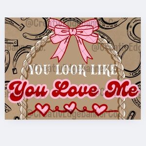 Ella Langley Western-Valentine’s Banner Template